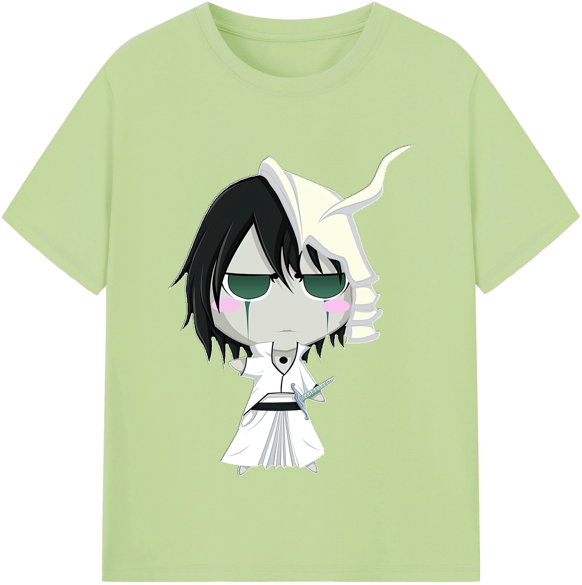 （画像用） ブリーチ ウルキオラ·シファー BLEACH Ulquiorra cifer 綿100％半袖Tシャツ（フロントプリント）